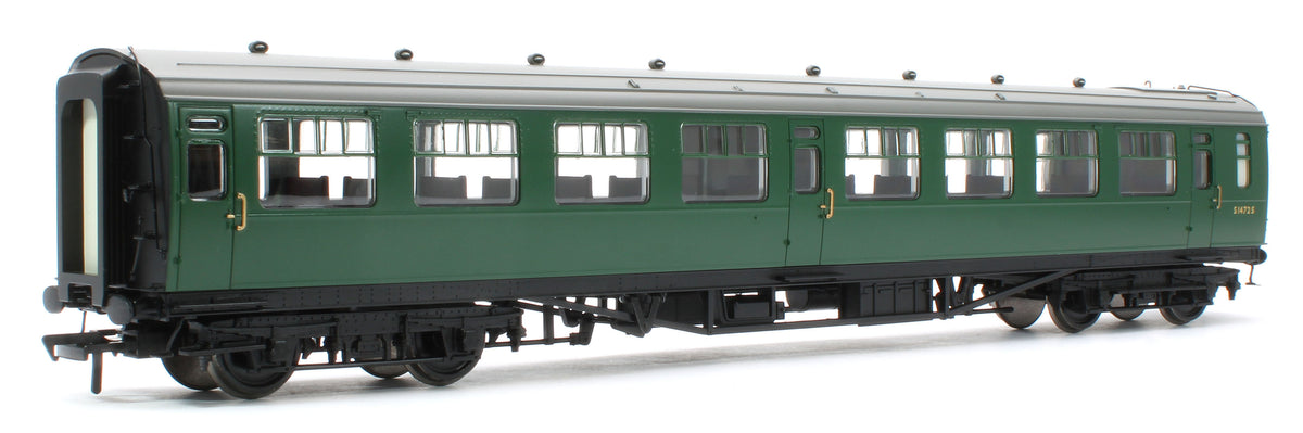 34-826 SR Bulleid Second Open 15" Vents BR (SR) Green No.S1472S