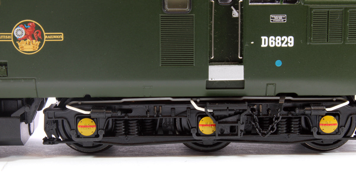 35-306SFX Pre-Owned Class 37/0 Centre Headcode D6829 BR Green (Small Yellow Panels) Diesel Locomotive - Deluxe DCC Sound