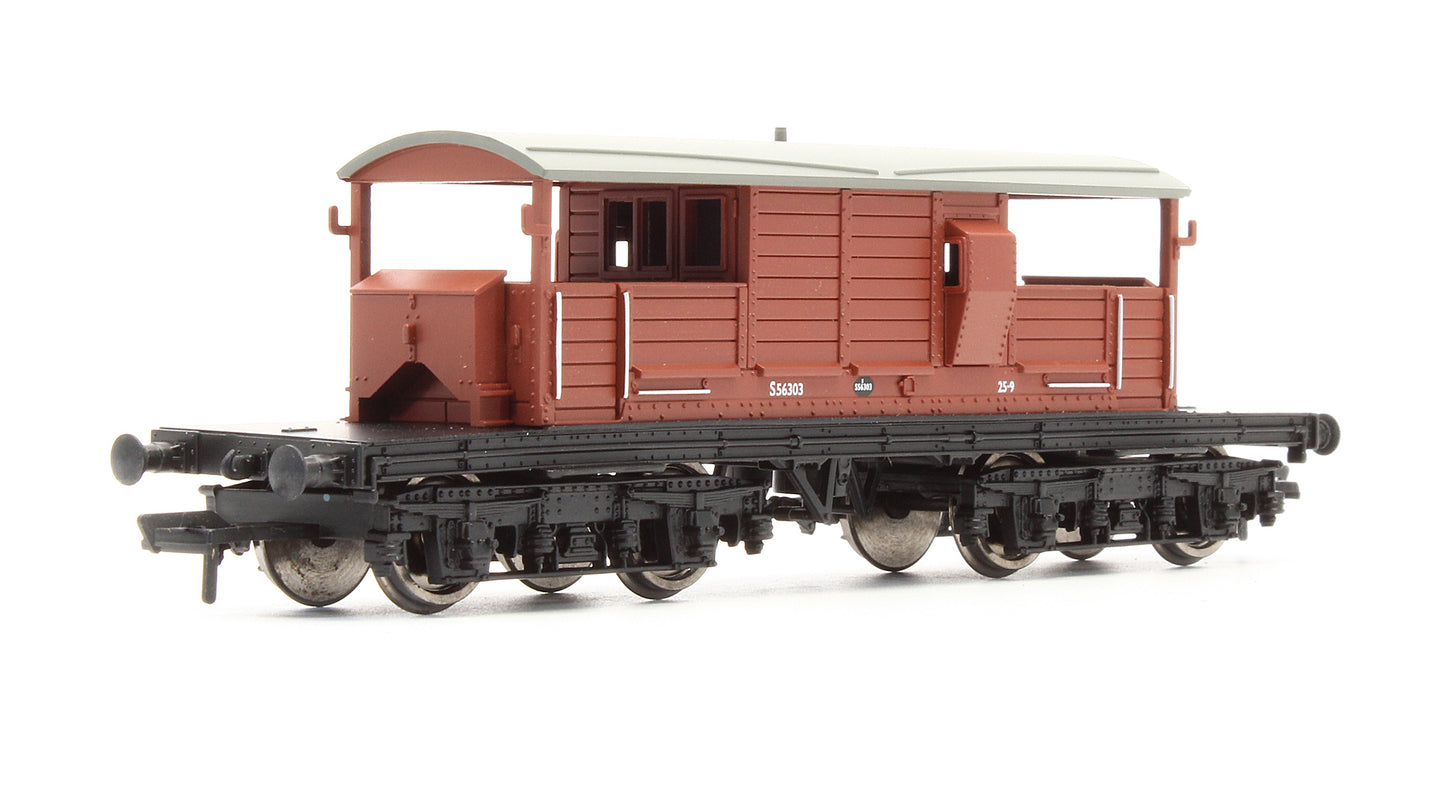Pre-Owned 33-825F BR Bauxite 25T Queen Mary Brake Van 'S56303'