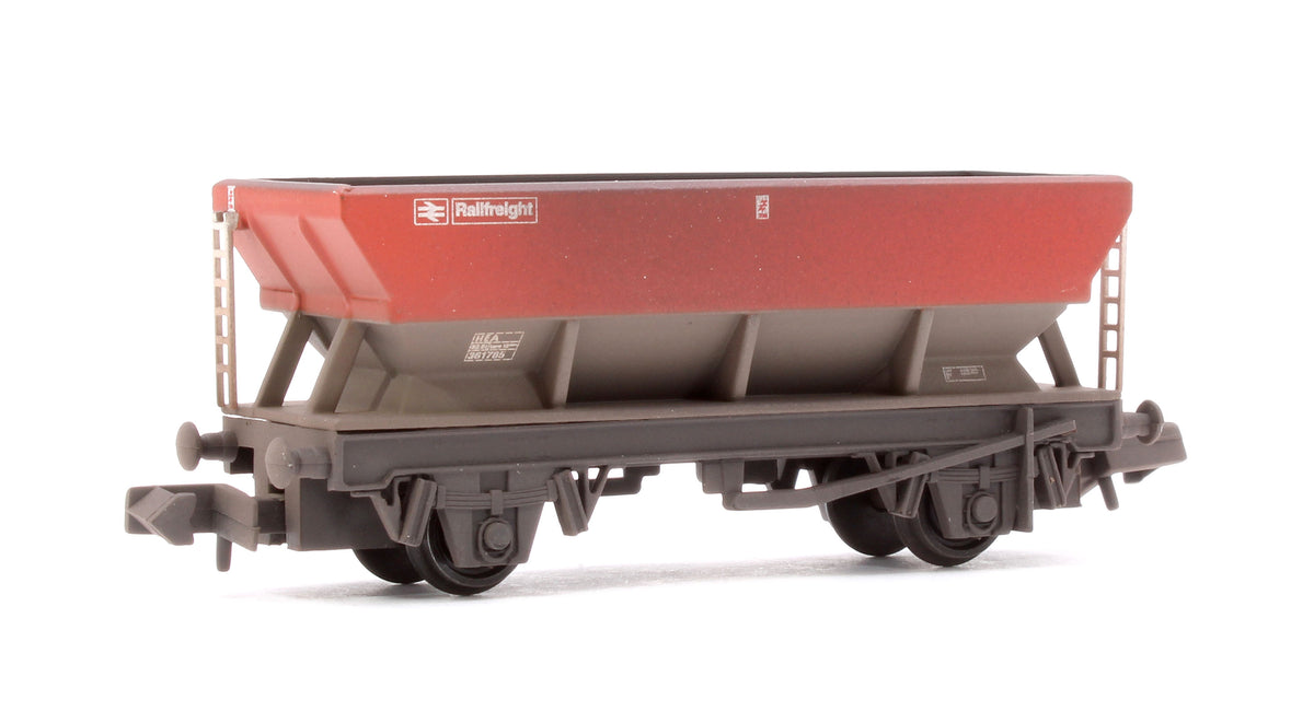 Pre-Owned BR HEA Hopper BR Railfreight Red & Grey No.361785 - Weathered