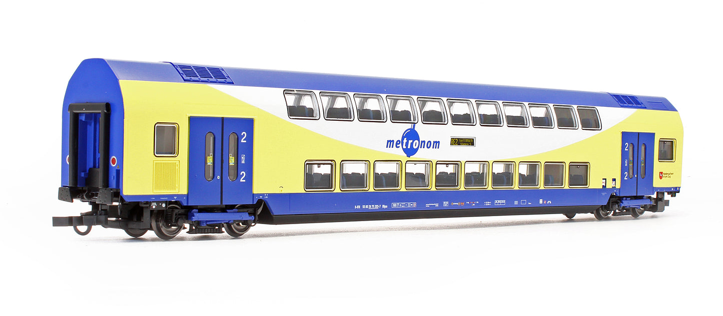 Pre-Owned 6200106 Set Of 2 Metronom Bi-Level Passenger Coaches