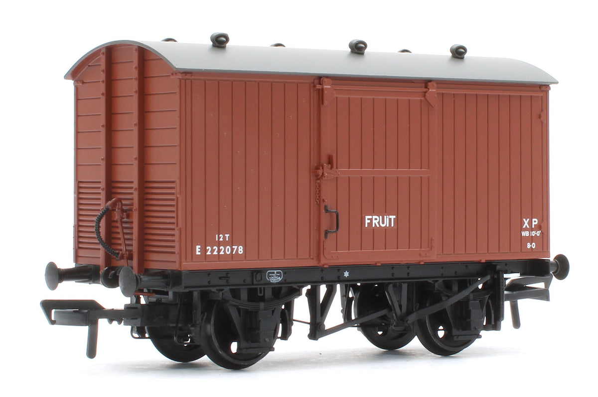 38-385B LNER 12T Ventilated Fruit Van BR Bauxite (Early) No.E222078