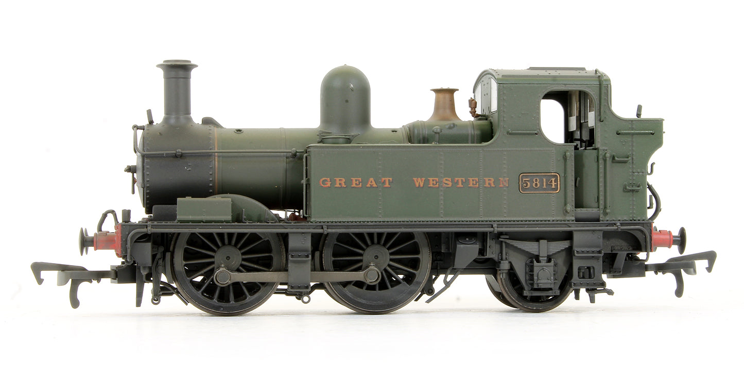 Pre-Owned H1402 Class 58XX 5814 0-4-2T GWR Unlined Green Steam Locomotive (Weathered)
