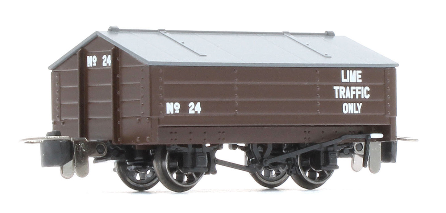 990402 Peaked Roof Van - Brown 'Lime' No.24