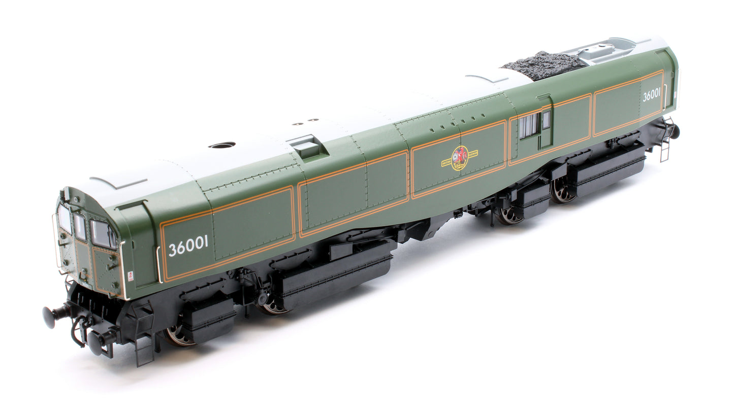 LEAD-OO-R-GREEN SR Bulleid "The Leader" BR Green (Late Crest) 0-6-6-0 Articulated Steam Locomotive