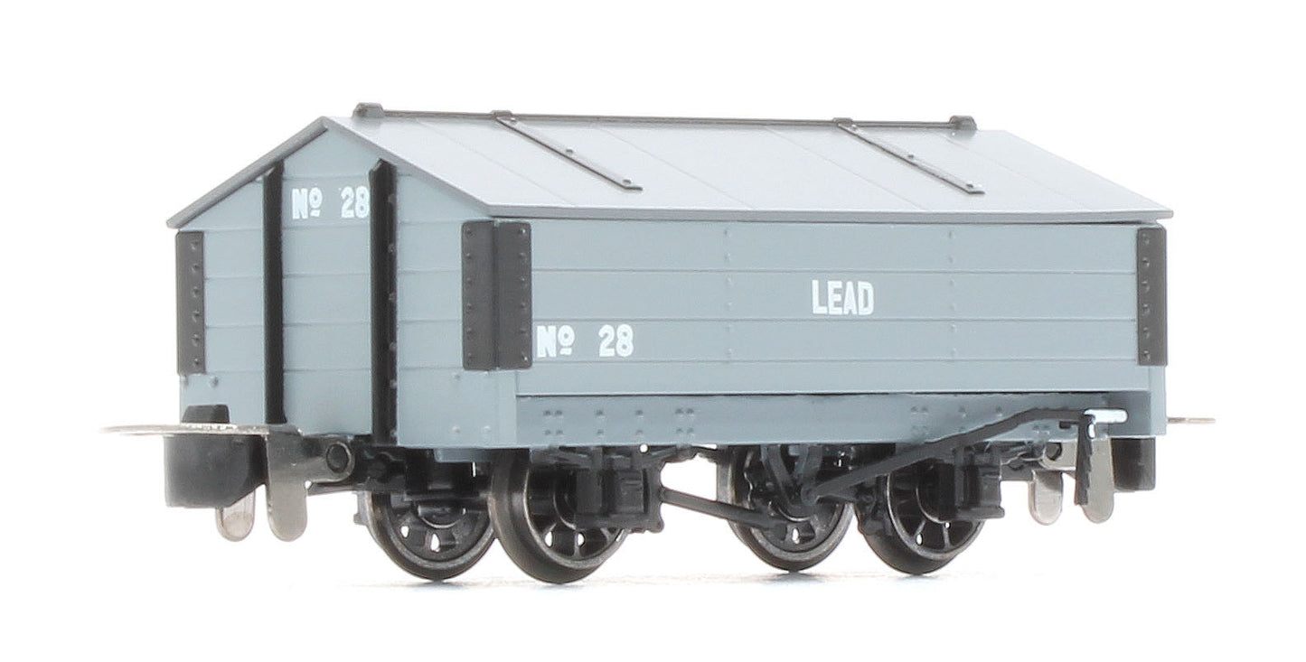 990404 Peaked Roof Van - Grey 'Lead' No.28