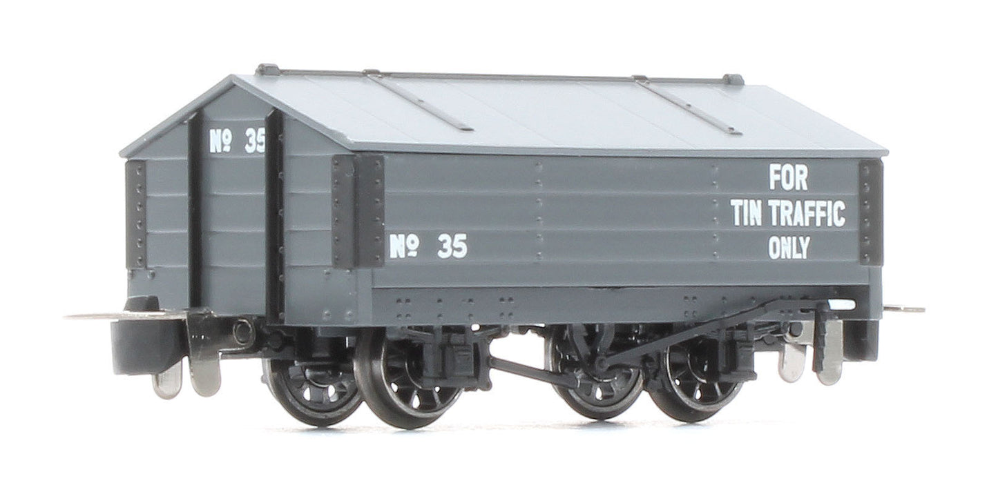990407 Peaked Roof Van - Dark Grey 'Tin' No.35