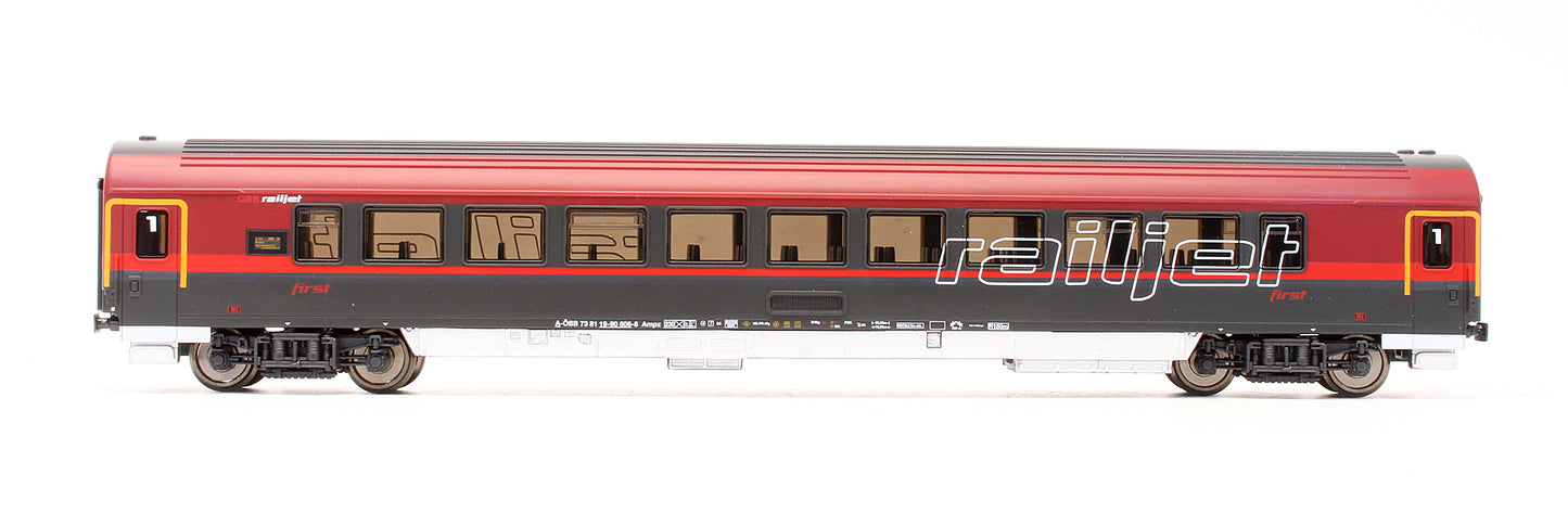 Pre-Owned 57642 OBB Railjet 1st Class Coach 73 81 19-90 606-8