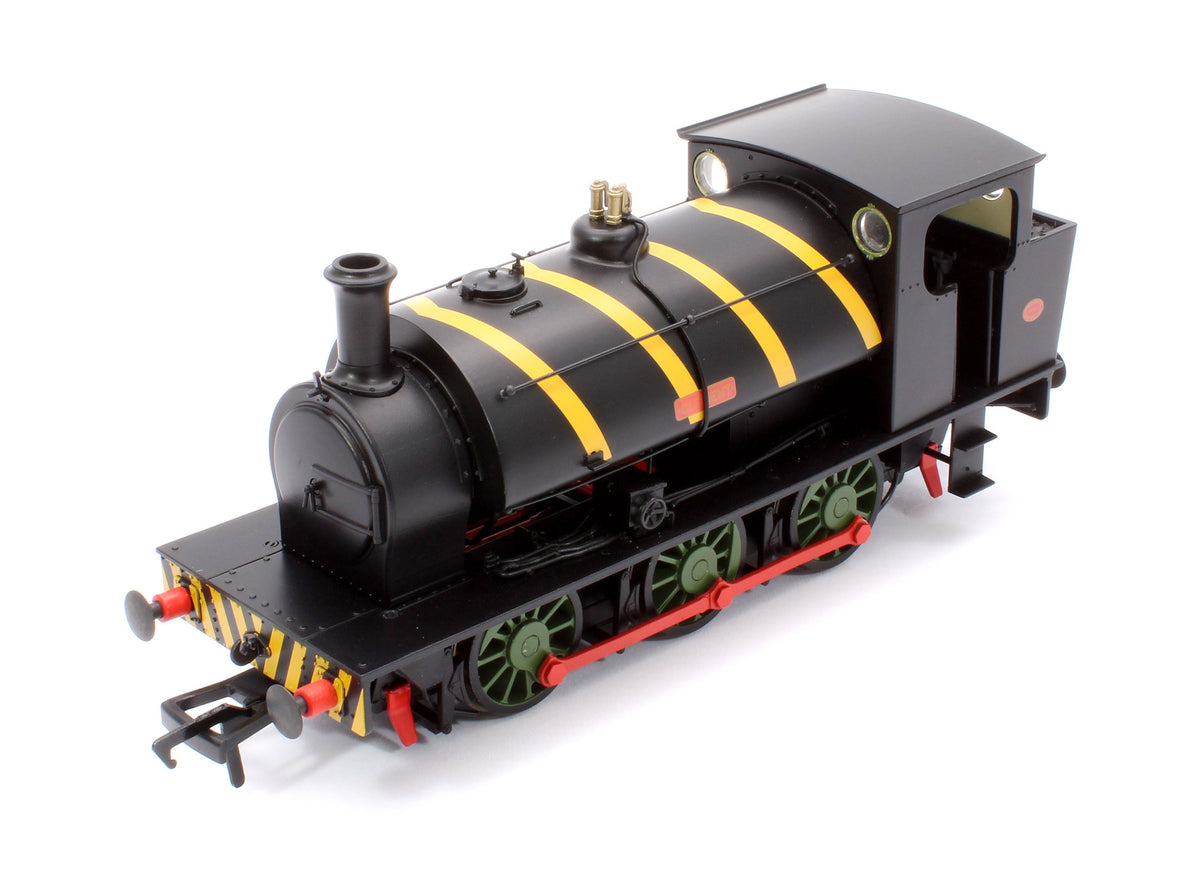 Pre-Owned 16” Hunslet "Clement", NCB Brodsworth Colliery black with yellow stripes, No. 1983 - Steam Tank Locomotive
