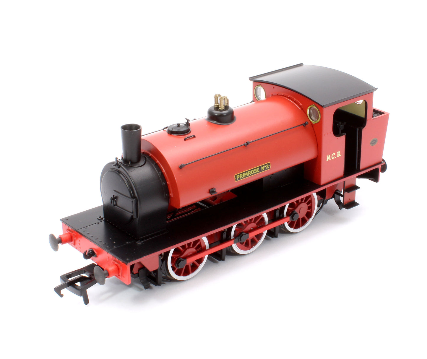 16” Hunslet "Primrose No. 2", NCB red with stovepipe chimney, No. 3715 (as preserved at Embsay in the 1970s) - Steam Tank Locomotive - DCC Sound