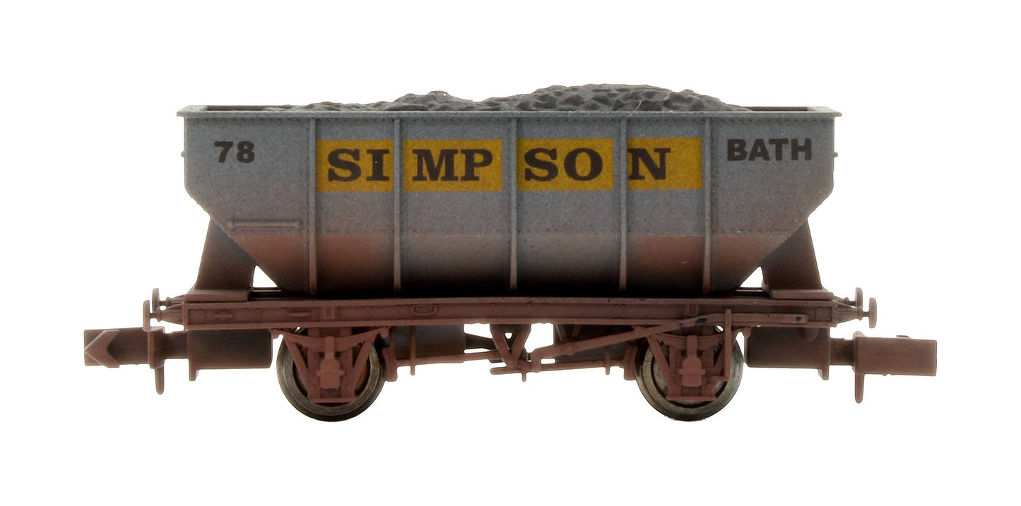Pre-Owned 2F-034-034 21T Hopper Simpson No. 78 - Weathered