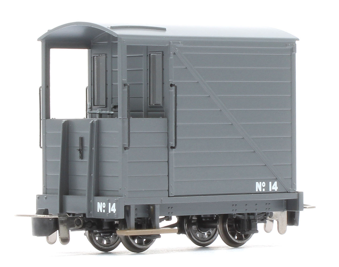 990804 Single Veranda Brake Van - Plain Dark Grey No.14