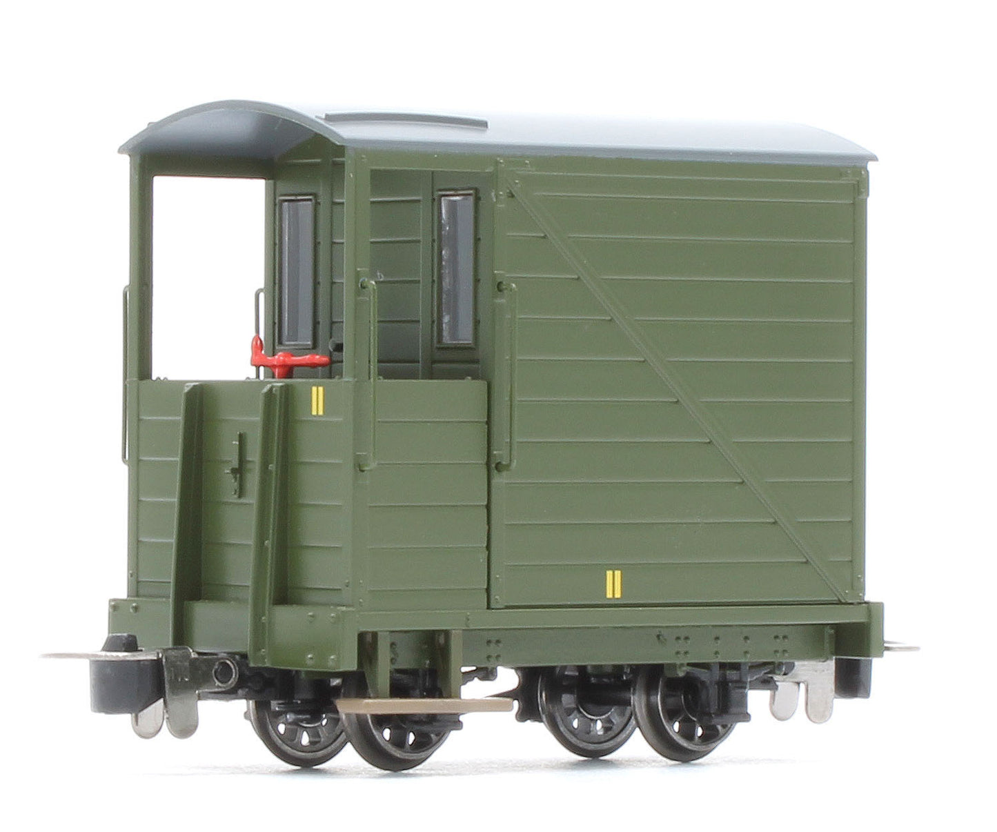 990805 Single Veranda Brake Van - Plain Green No.11