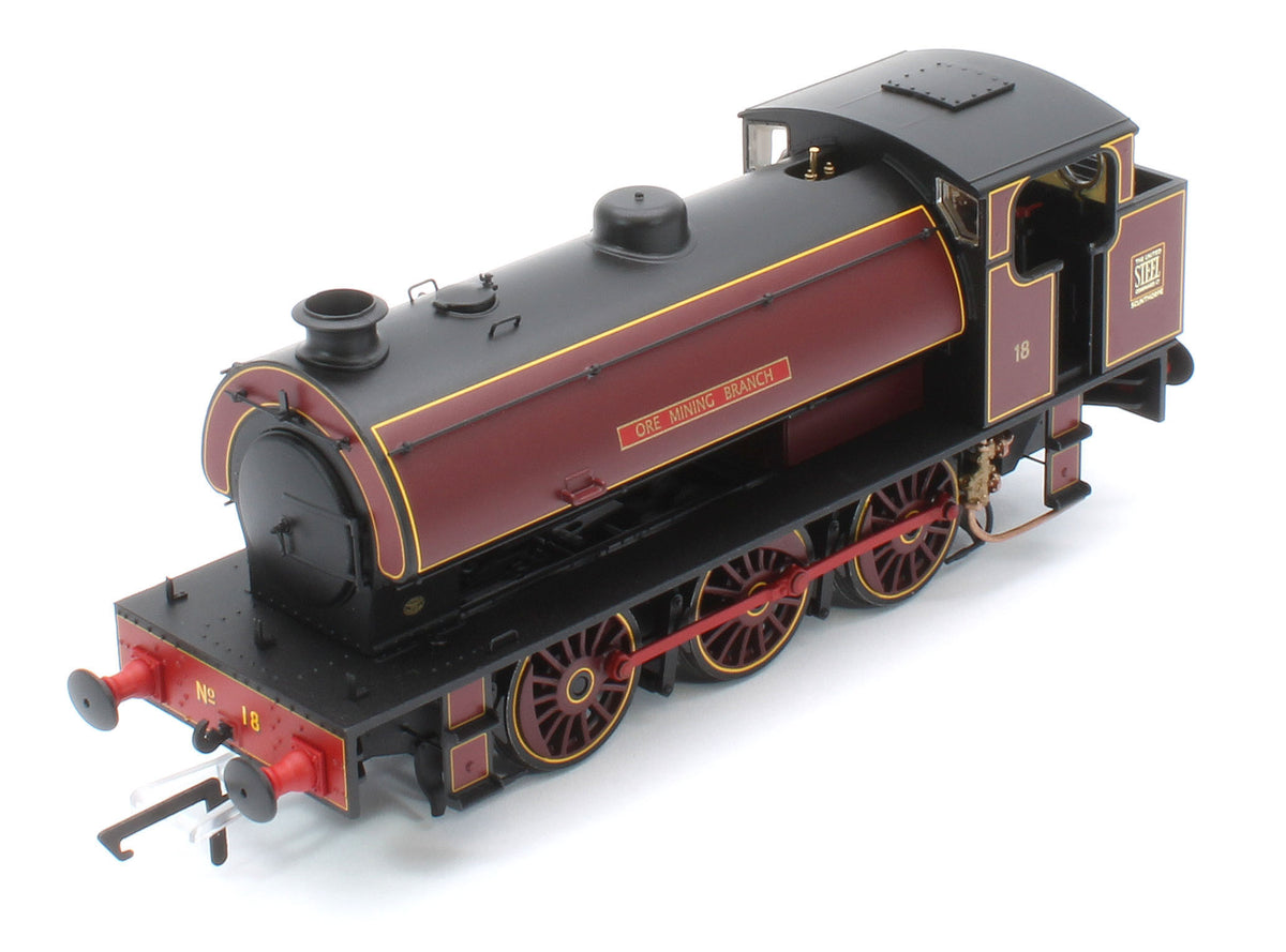 ACC3109 Hunslet 'Austerity' 0-6-0 Saddle Tank United Steel Company 'Ore Mining Branch' No.18 Steam Locomotive - DCC Sound