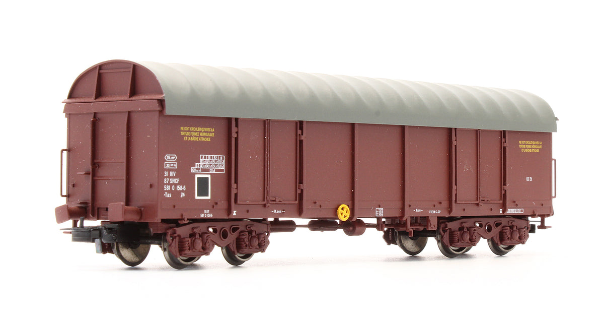 Pre-Owned L224416 SNCF Tarpaulin Bogie Wagon 581 0 158-6