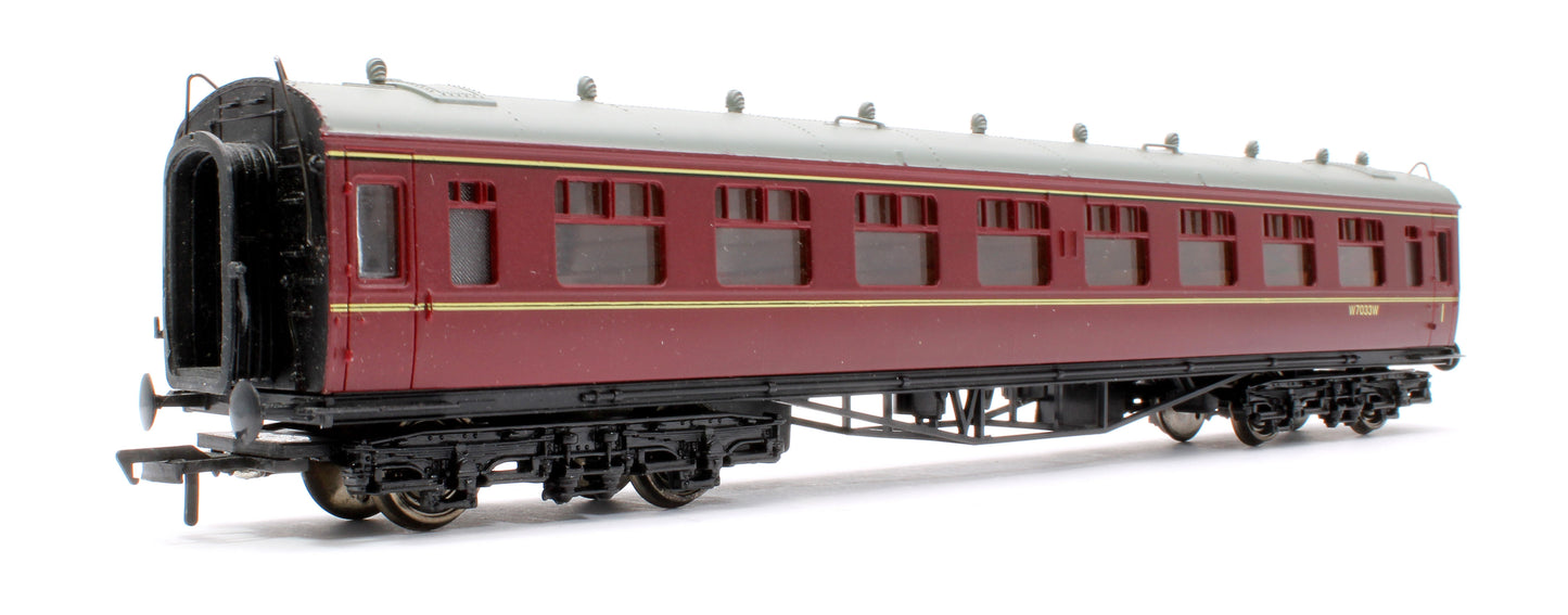 Pre-Owned BR Maroon 1st/2nc Class Collett Coach No.W7033W