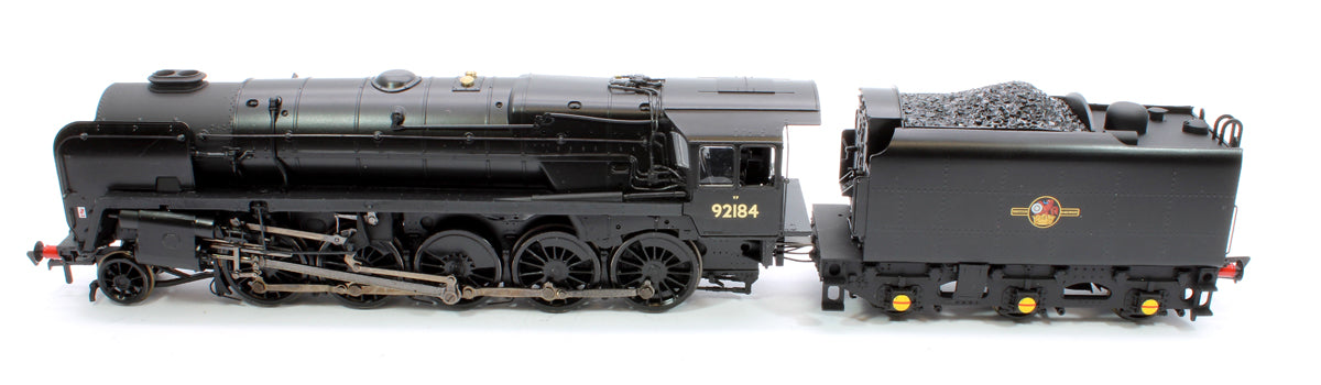 Pre-Owned 32-859B BR Standard 9F with BR1F Tender 92184 BR Black Late Crest Steam Locomotive