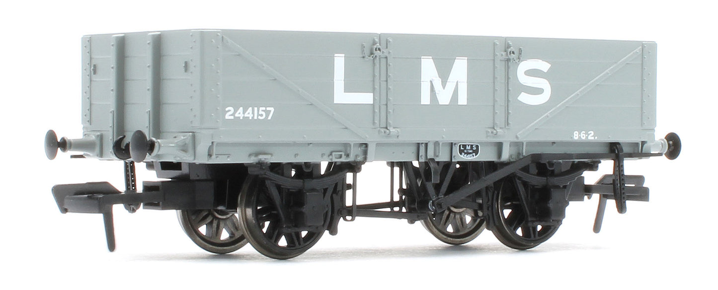 950006 LNWR D84 4-Plank Open LMS Grey (pre-1936) No.244157