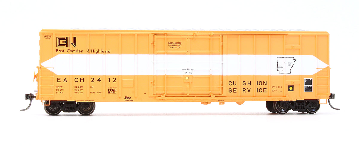Pre-Owned EE-1851-2 East Camden & Highland FMC 5327 Box Car With 12' Plug Door Each - Road #2412