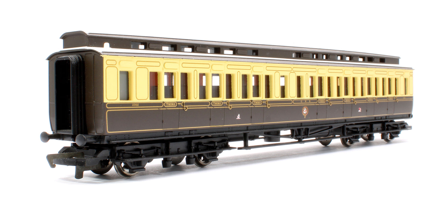 Pre-Owned R4198 GWR Chocolate & Cream Clerestory 3rd Coach No.3162