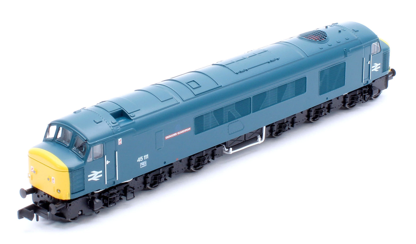 Class 45 45111 "Grenadier Guardsman" BR Blue With Sealed Beam Headlights Diesel Locomotive - DCC Sound