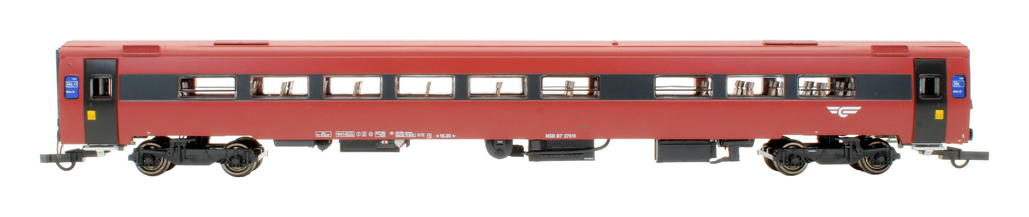 Pre-Owned NMJT 122.103 NSB B7 2nd Class Passenger Coach '27015'