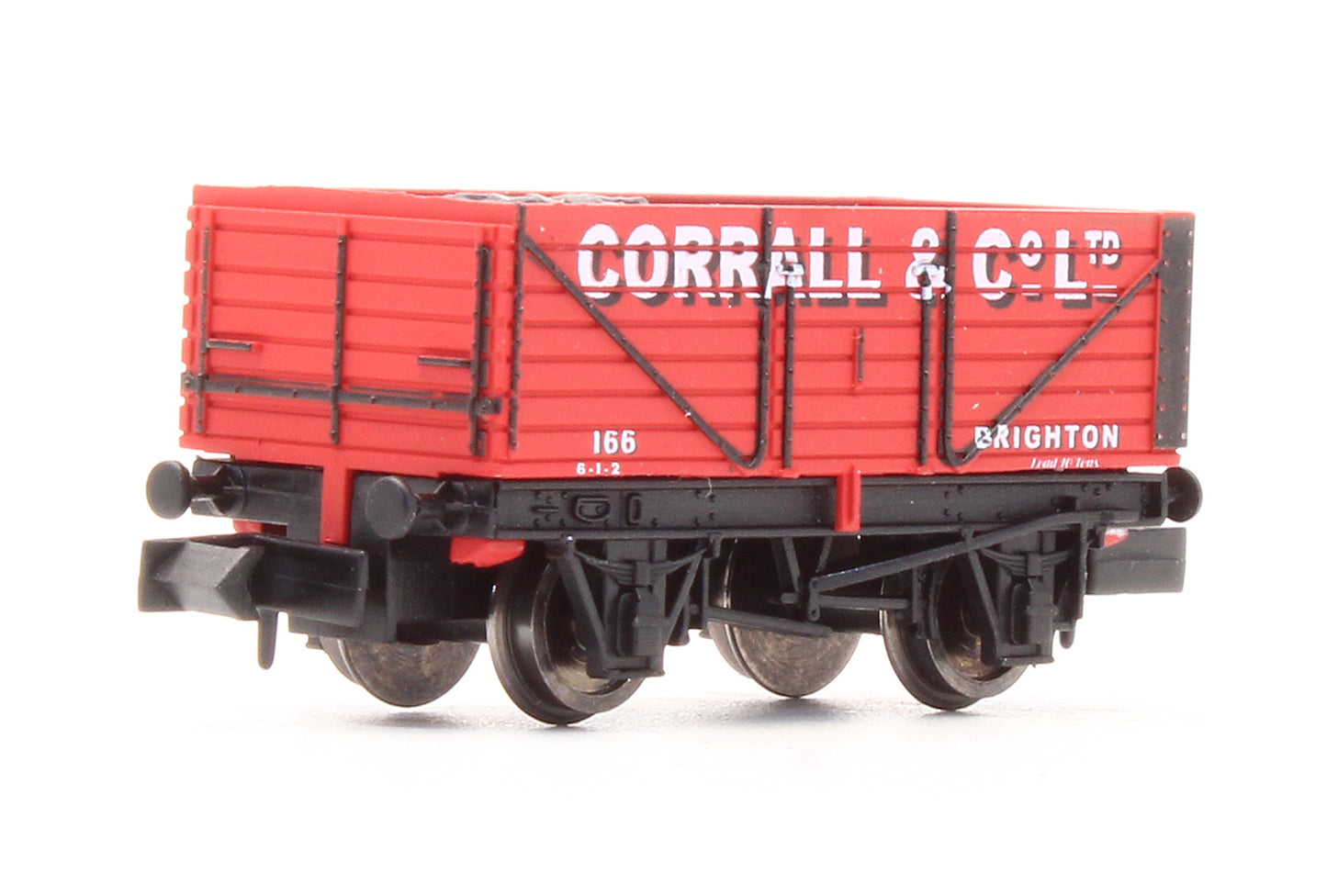 Pre-Owned GM2410113 7 Plank Wagon 'Corrall & Co Ltd' No.166