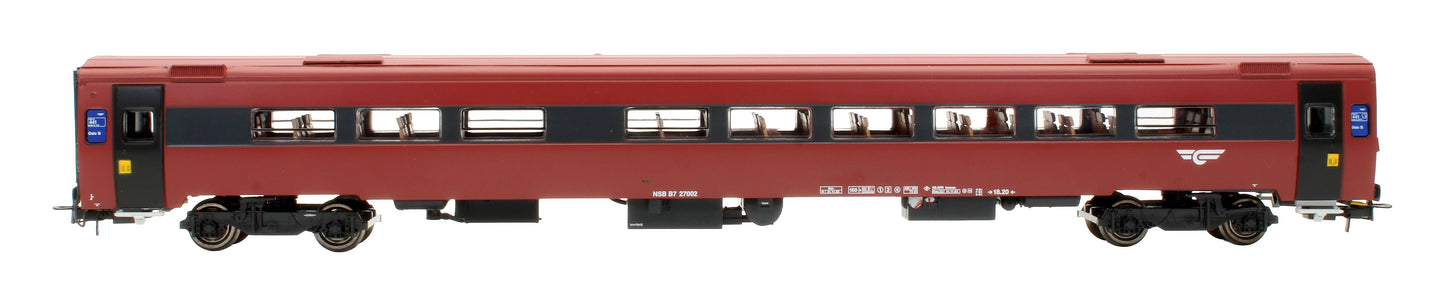 Pre-Owned NMJT 122.101 NSB B7 2nd Class Passenger Coach '27002'