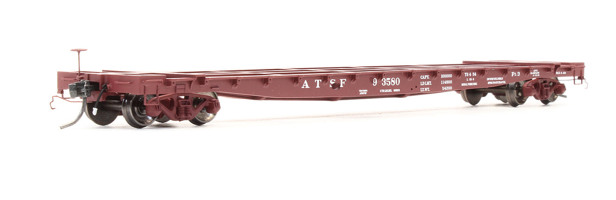 Pre-Owned GSC 53'-6 Flat Car With Truck Centers ATSF - Road #93580