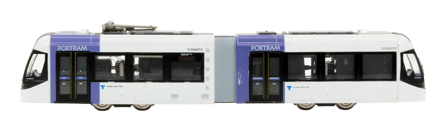 Pre-Owned 222170 'Railway Collection Toyama Light Rail TLR0600 Series Purple' 'TLR0607'