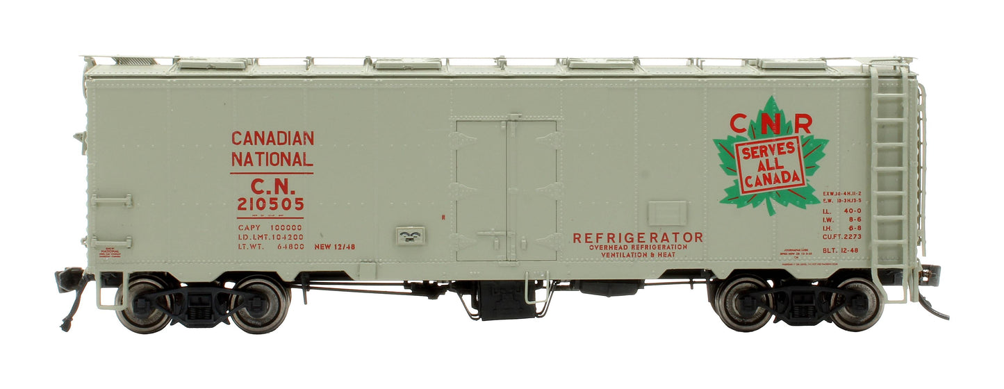Pre-Owned TLT 300476 Canadian National Steel Car 8-Hatch Steel Reefer '210505'
