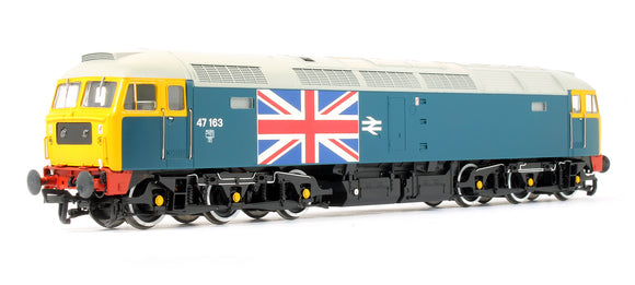 Pre-Owned Class 47163 BR Blue 'Silver Jubilee / Union Jack Livery' Diesel Locomotive (Exclusive Edition)