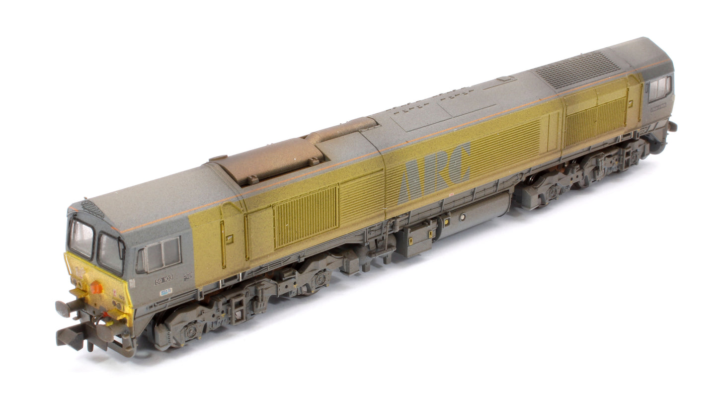 Custom Weathered Class 59 #59103 'Village Of Mells' ARC Diesel Locomotive