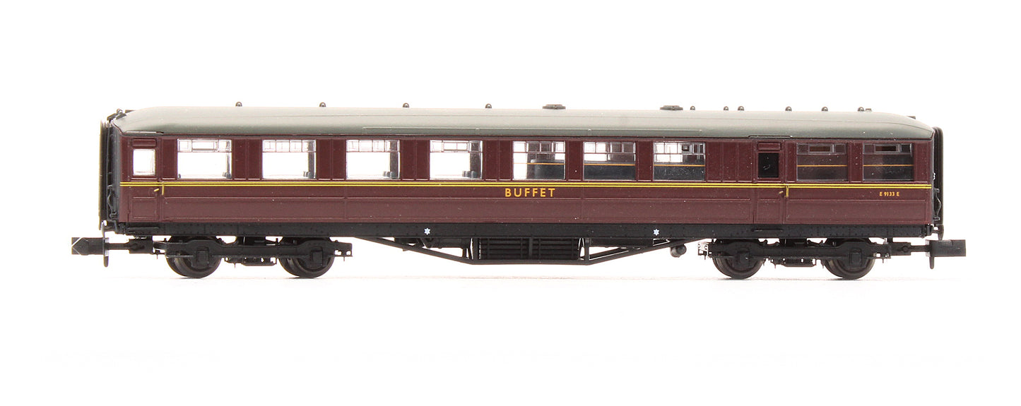 Pre-Owned NC-033 Gresley Coach BR Maroon Buffet 'E9133E'