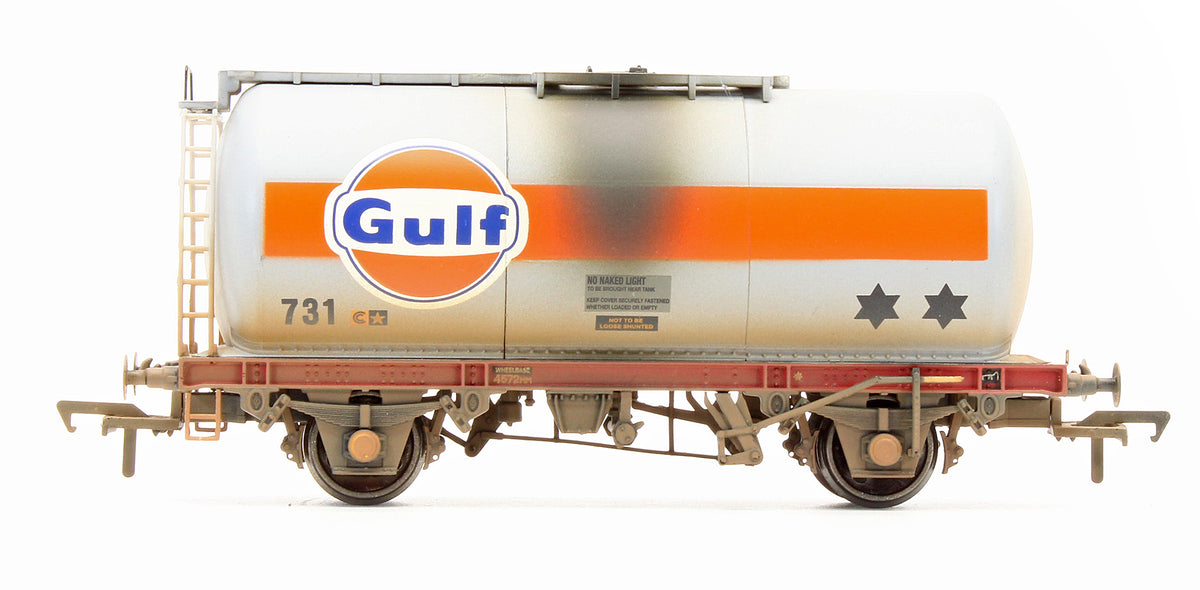 Pre-Owned 45 Tonne Tank Wagon TTA Gulf - Weathered - Exclusive Edition