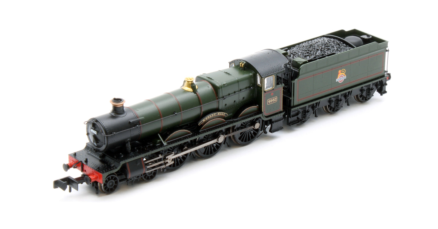 372-010SF GWR 49XX 'Hall' 4962 'Ragley Hall' BR Lined Green (Early Emblem) Steam Locomotive - DCC Sound