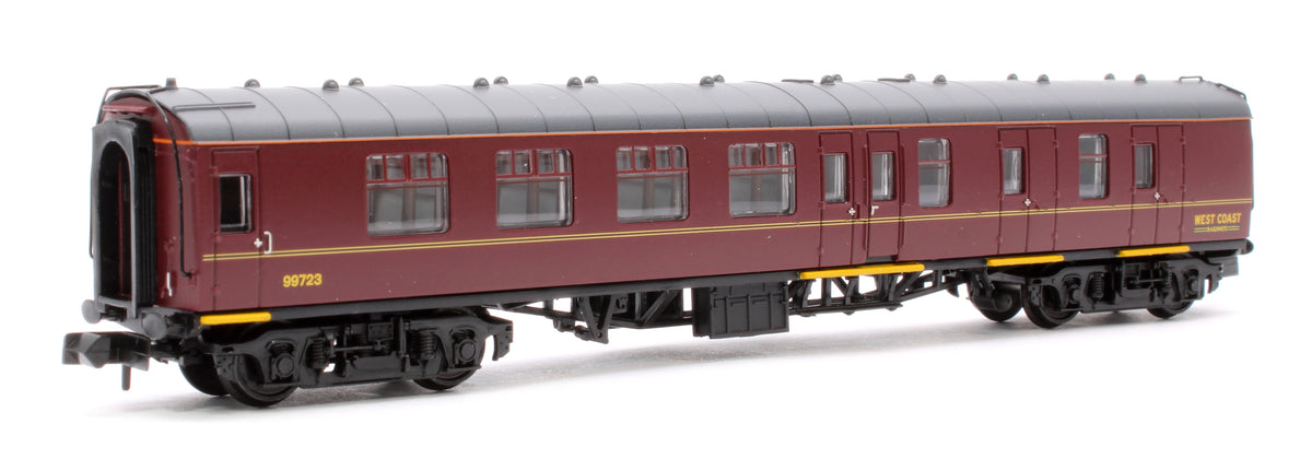 Graham Farish 374-199 BR Mk1 BSK Brake Second Corridor WCRC Maroon No.99723  – Rails of Sheffield