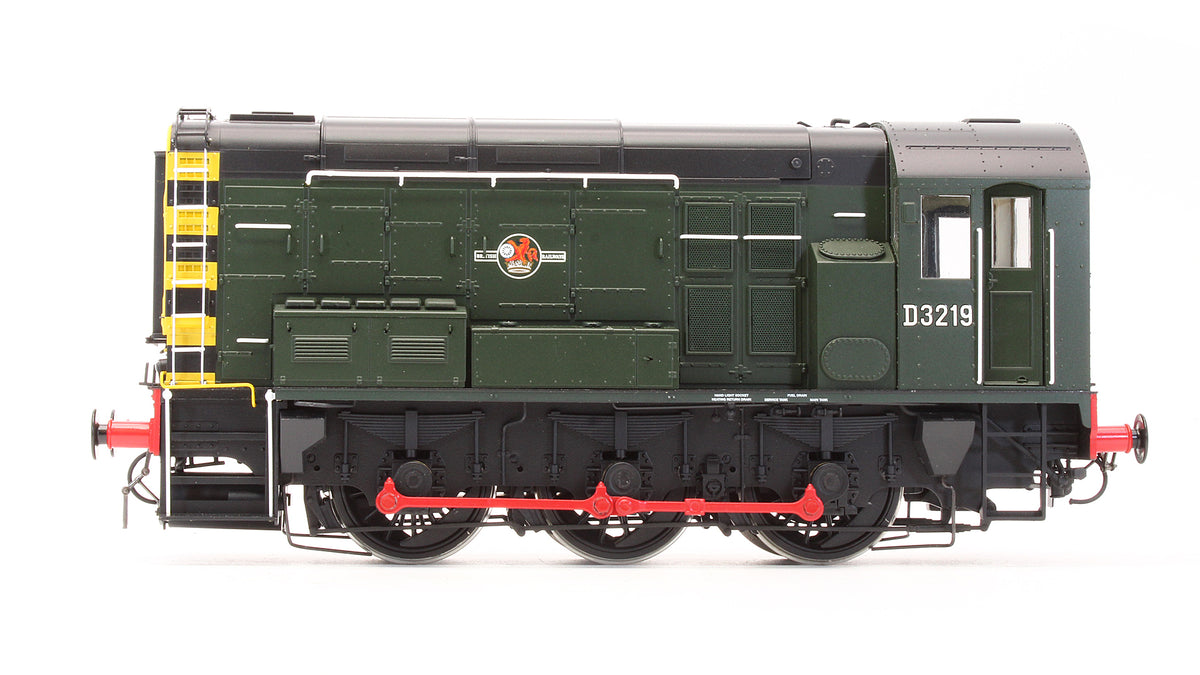 Pre-Owned 7D-008-003 Class 08 BR Green D3219 Late Crest With Wasp Stripes Diesel Shunter Locomotive