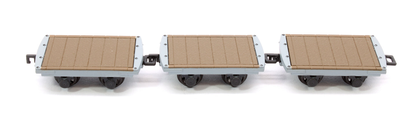 Dinorwic Slate Wagons without sides 3-Pack Grey