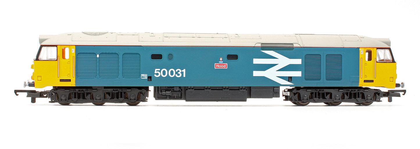Pre-Owned BR Large Logo Blue Class 50031 'Hood' Diesel Locomotive - Limited Edition