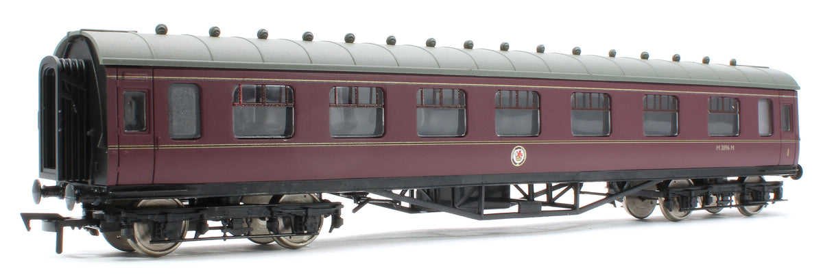 4P-010-602 60ft Stanier Corridor Composite M3896M BR Lined Maroon