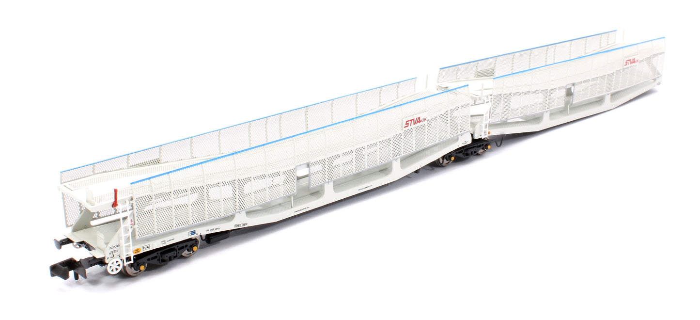 Quad Set Cartic-4 Car Carrier - STVA Light Grey with Mesh Screens (Set B)