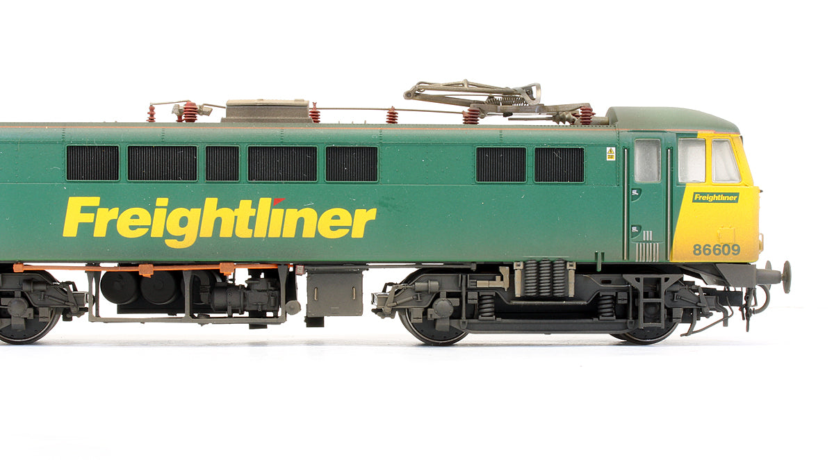 Pre-Owned Class 86609 Freightliner Green/Yellow Electric Locomotive - Custom Weathered