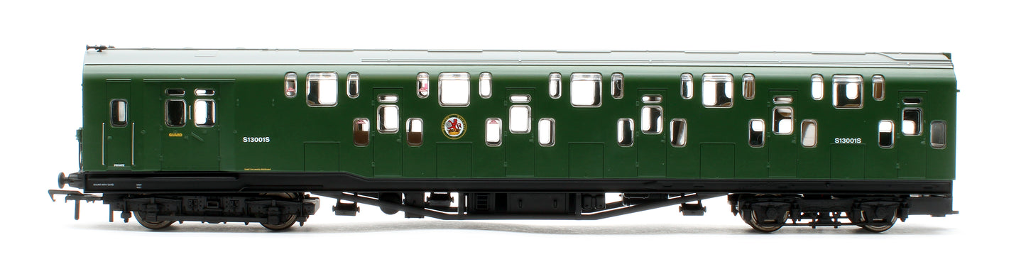 Bulleid Class 4DD Double Decker 4 Car EMU 4001/4901 BR Green with Small Yellow Ends - DCC Fitted
