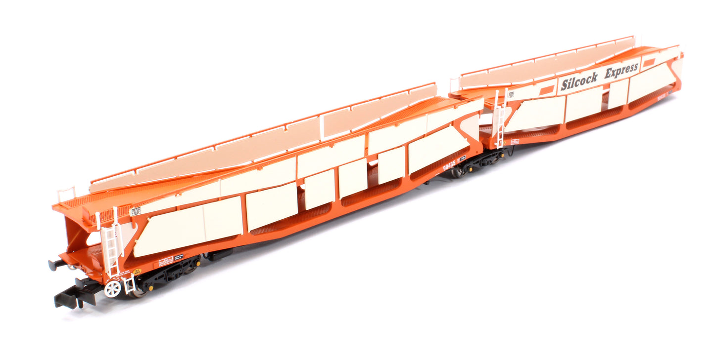 Quad Set Cartic-4 Car Carrier - Silcock Express Livery with Side Screens (Set A)