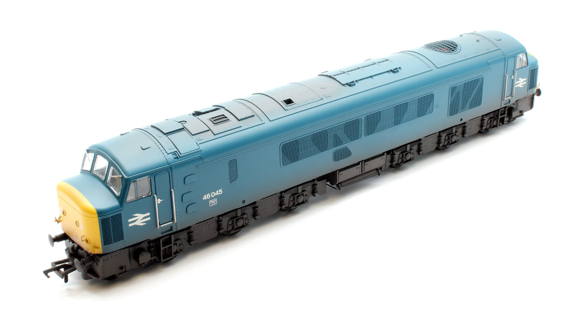 Pre-Owned Class 46 Sealed Beam Headlights 46045 BR Blue Weathered Diesel Locomotive