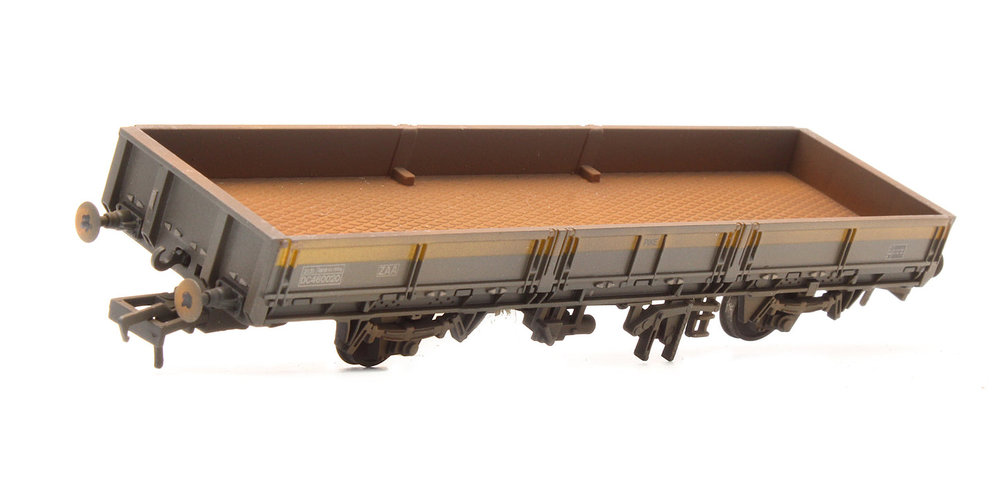 Pre-Owned E87040 BR ZAA 'Pike' Open Wagon BR Engineers Grey & Yellow - Custom Weathered