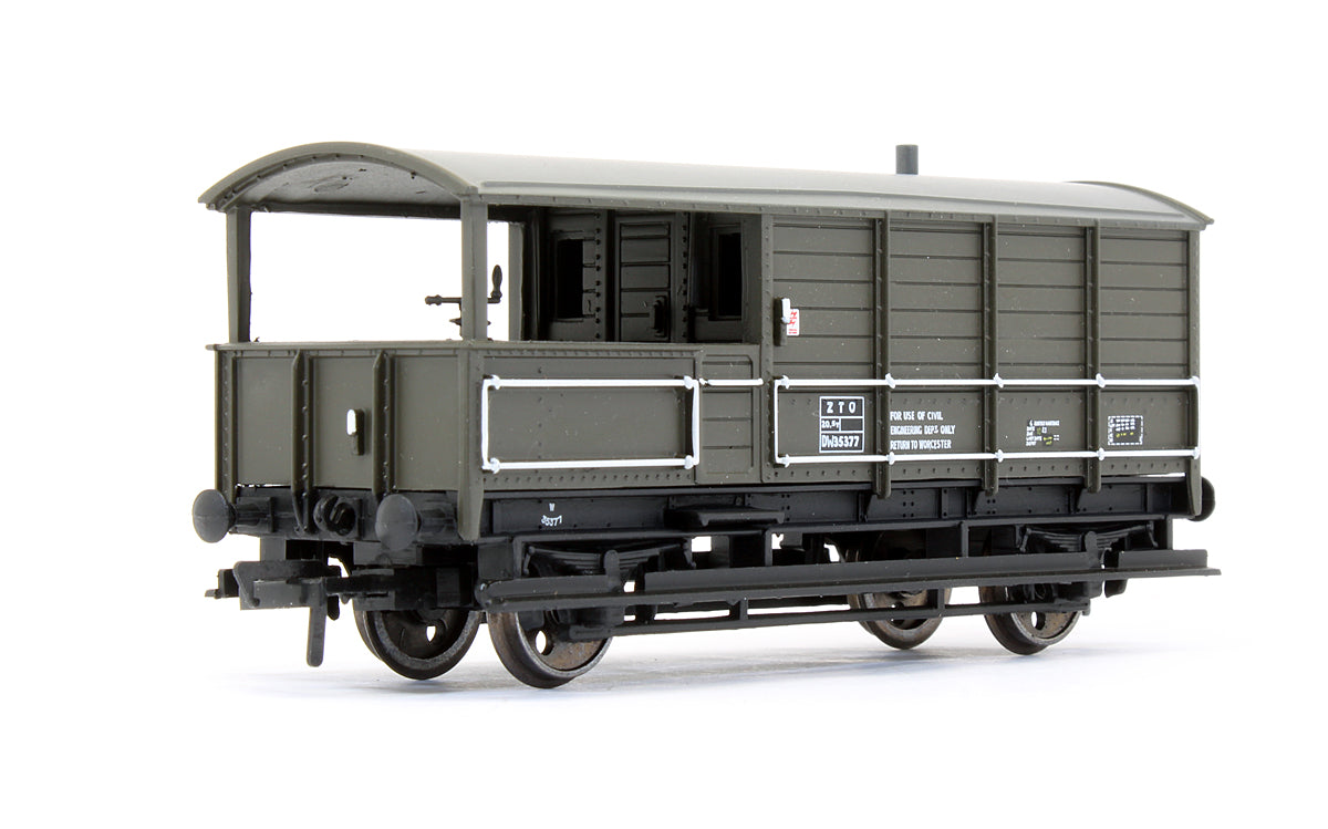 Pre-Owned 20 Ton Toad Brake Van BR Departmental Green - Exclusive Edition