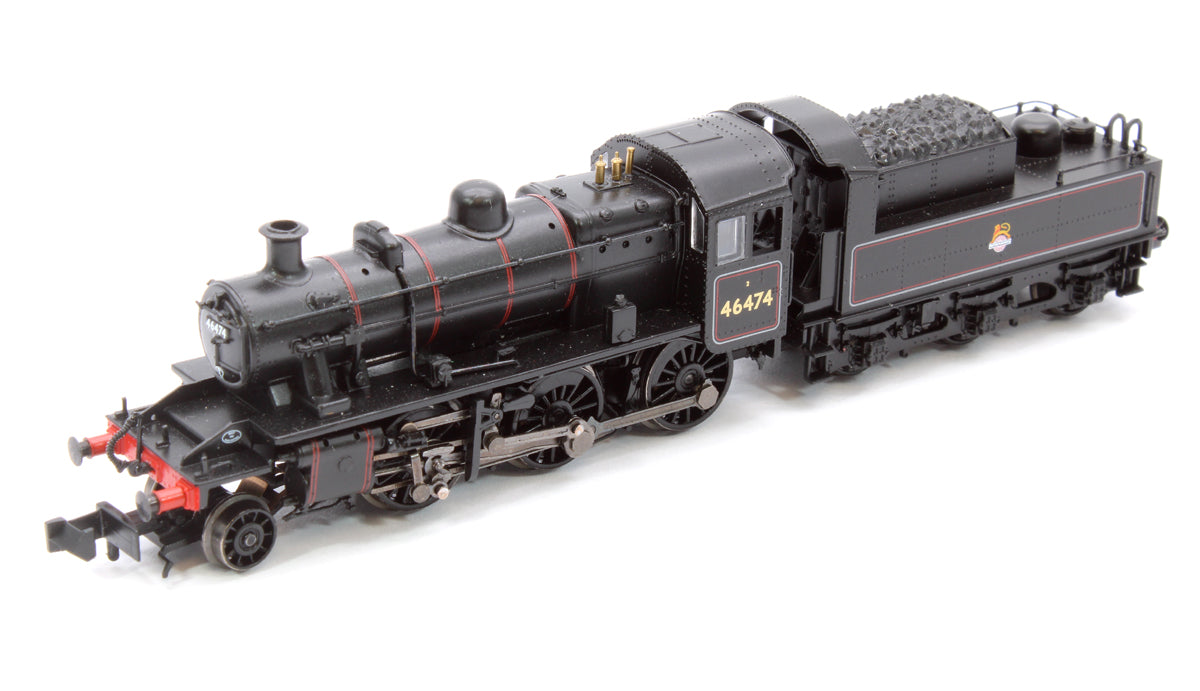 LMS Ivatt 2MT 46474 BR Lined Black (Early Emblem)