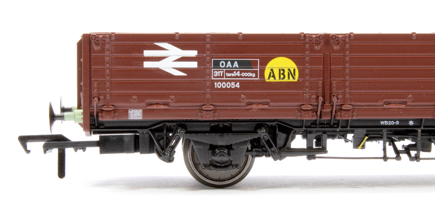 BR ‘Open AB’ OAA Wagon No. 100054, BR bauxite, yellow ‘ABN’ spot